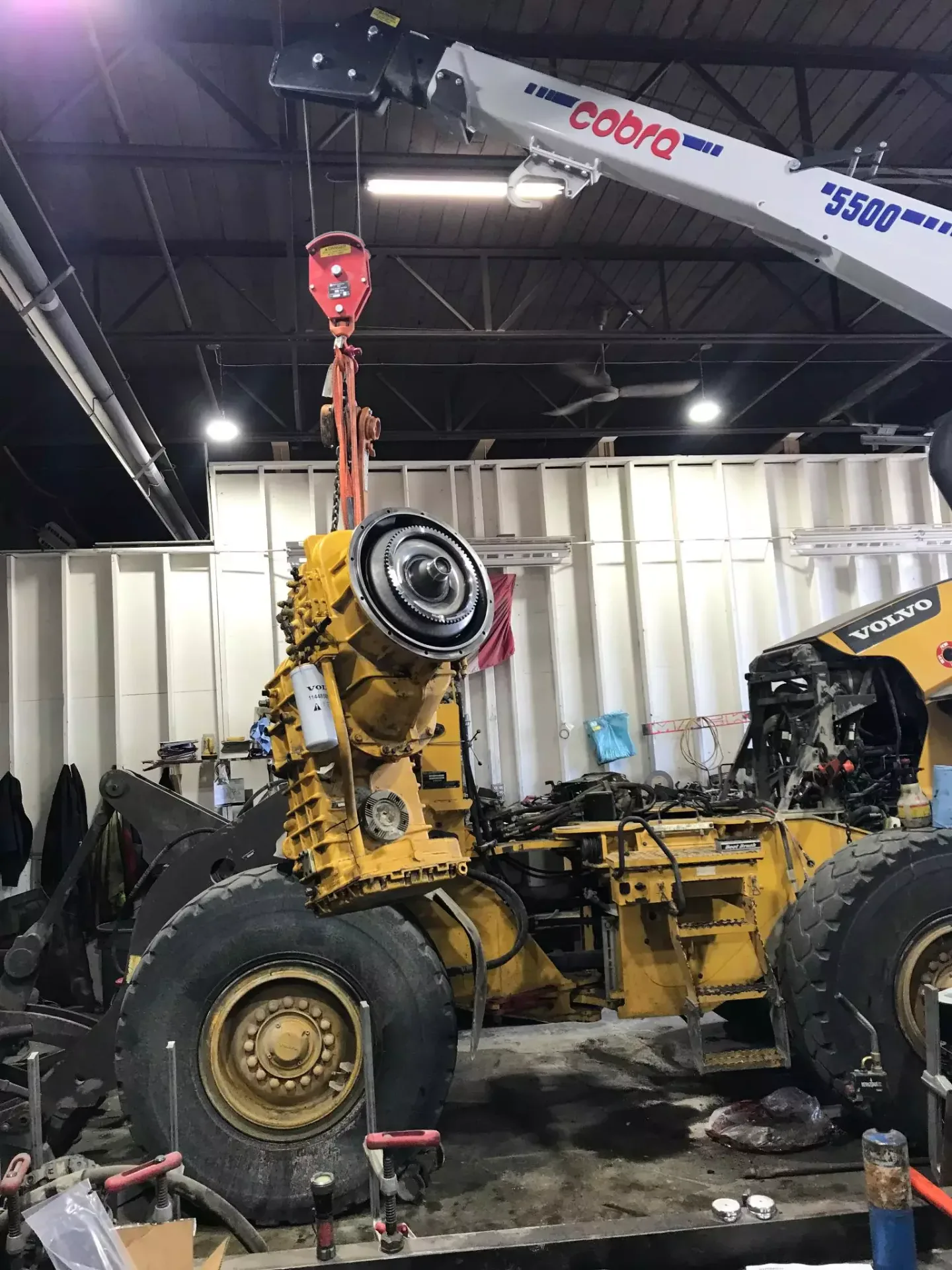 loader transmission removal